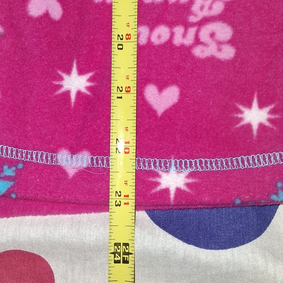 New Disney Bambi Snow Bunny Fleecd Pajamas Set Long Sleeve Button Up Shirt Pants - Picture 4 of 9